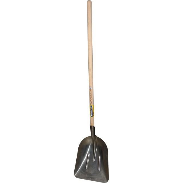 Pelle Aluminium Extra Creuse 37CM Manche Bois 120CM référence fournisseur 202495